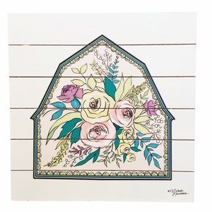 The Spring Shop White Wood Floral Wall Decor by Michele Norman